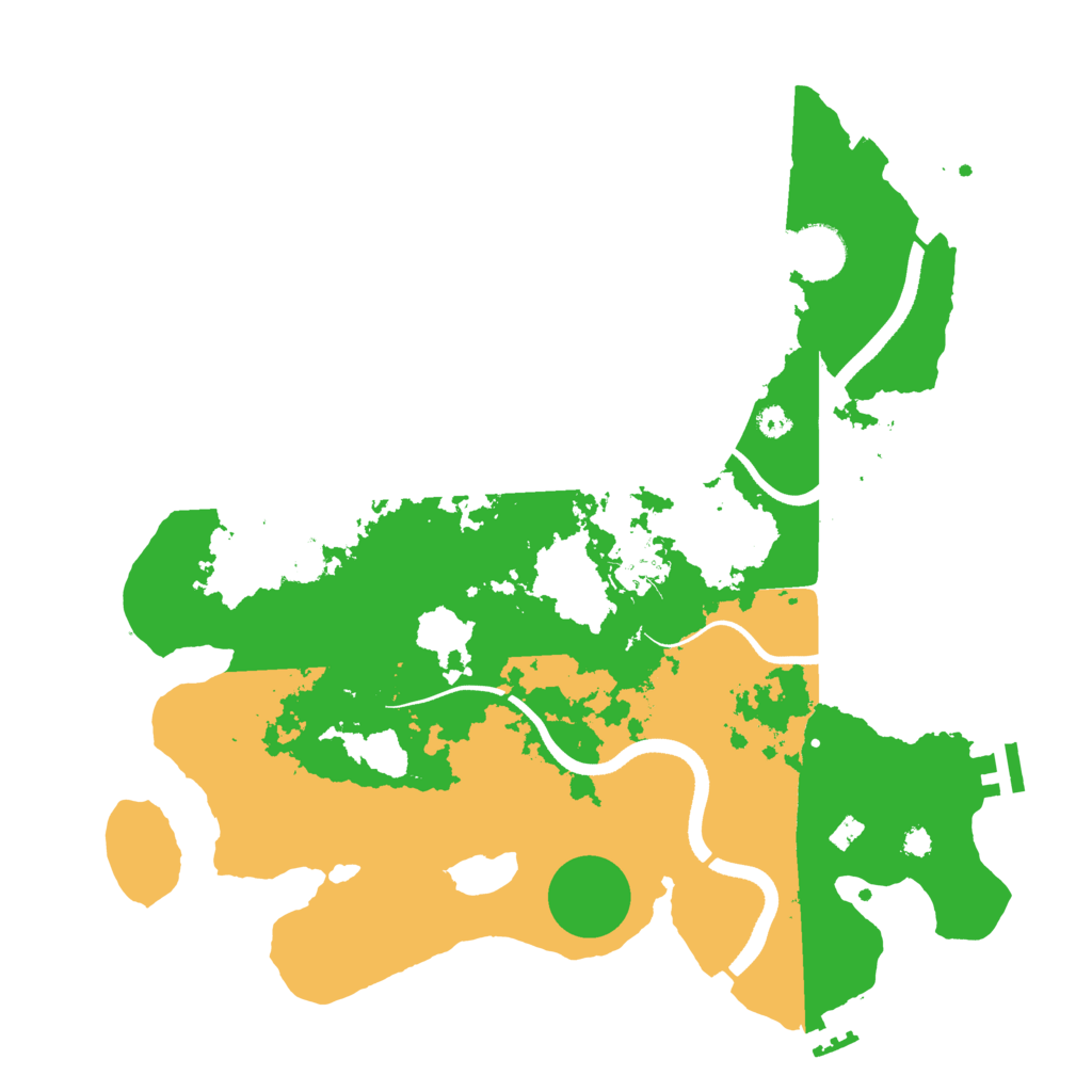 Biome Rust Map: Procedural Map, Size: 3500, Seed: 807809