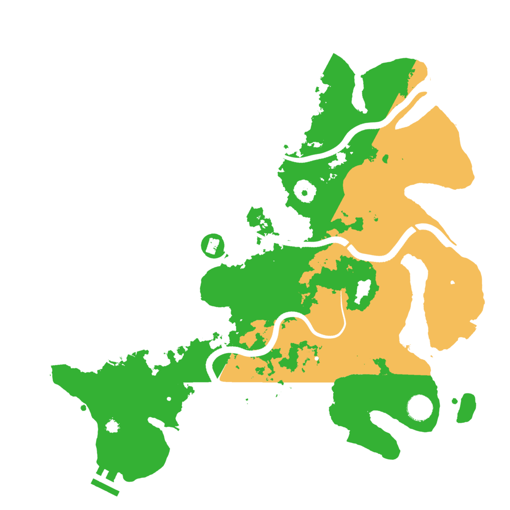 Biome Rust Map: Procedural Map, Size: 3500, Seed: 649075