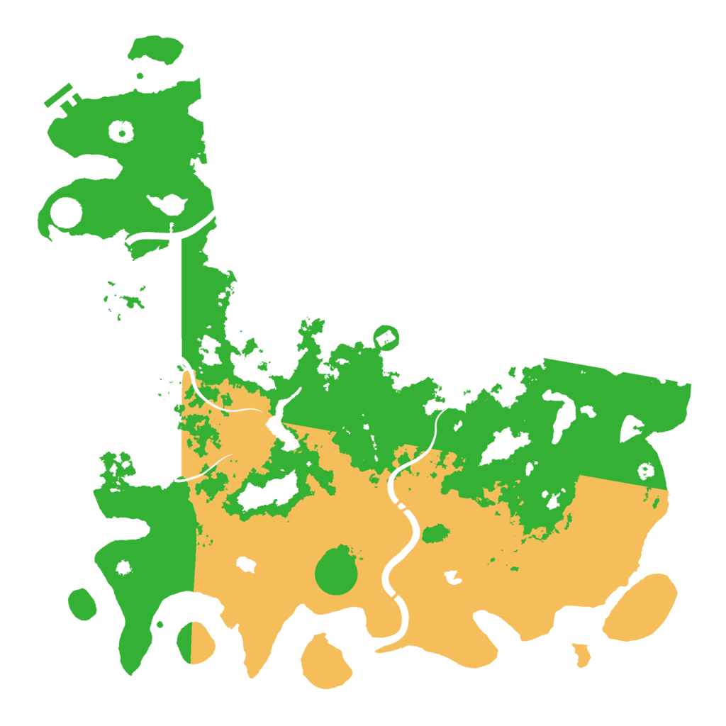 Biome Rust Map: Procedural Map, Size: 4500, Seed: 520074