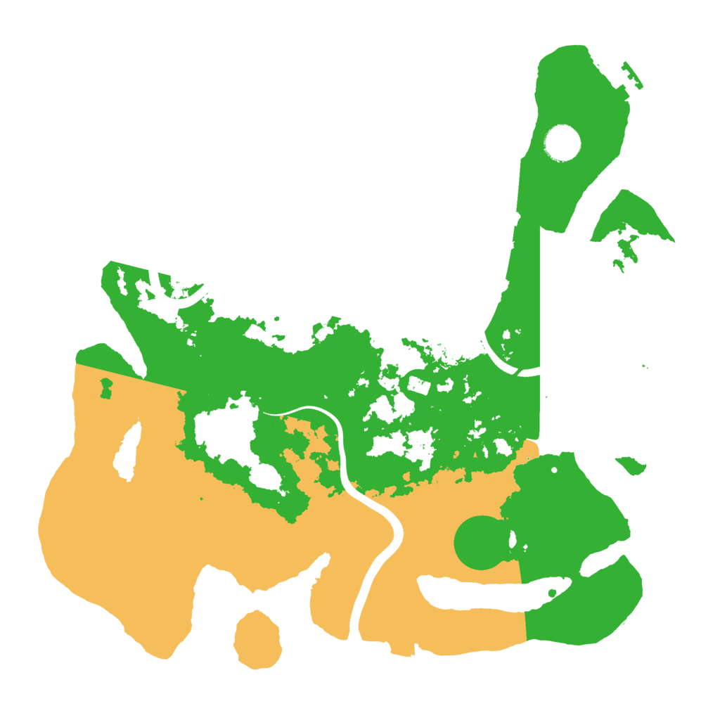 Biome Rust Map: Procedural Map, Size: 3500, Seed: 554759
