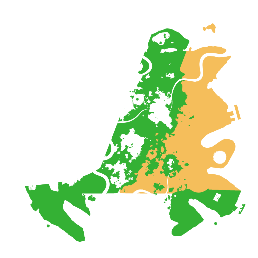 Biome Rust Map: Procedural Map, Size: 3500, Seed: 921396