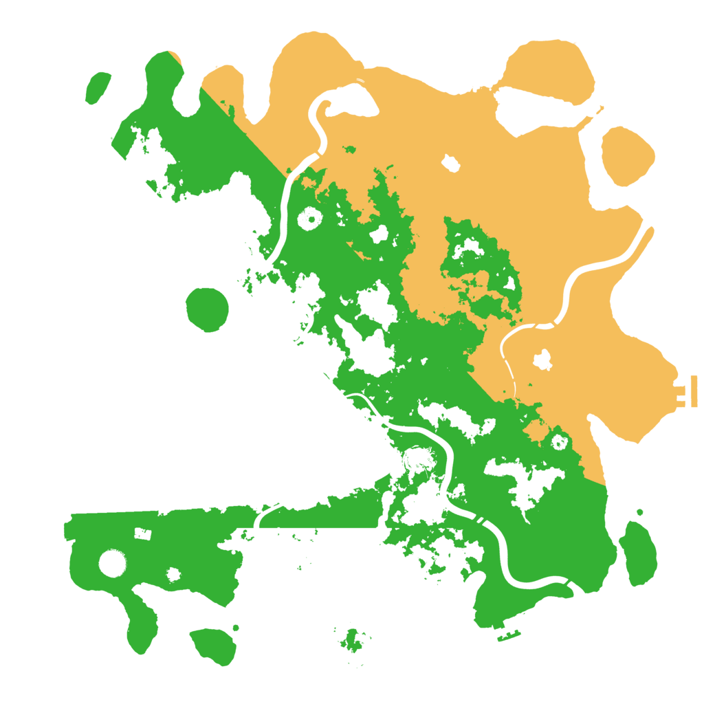 Biome Rust Map: Procedural Map, Size: 4500, Seed: 498145