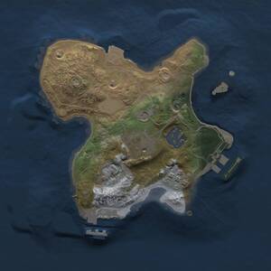 Thumbnail Rust Map: Procedural Map, Size: 2000, Seed: 339659421, 9 Monuments