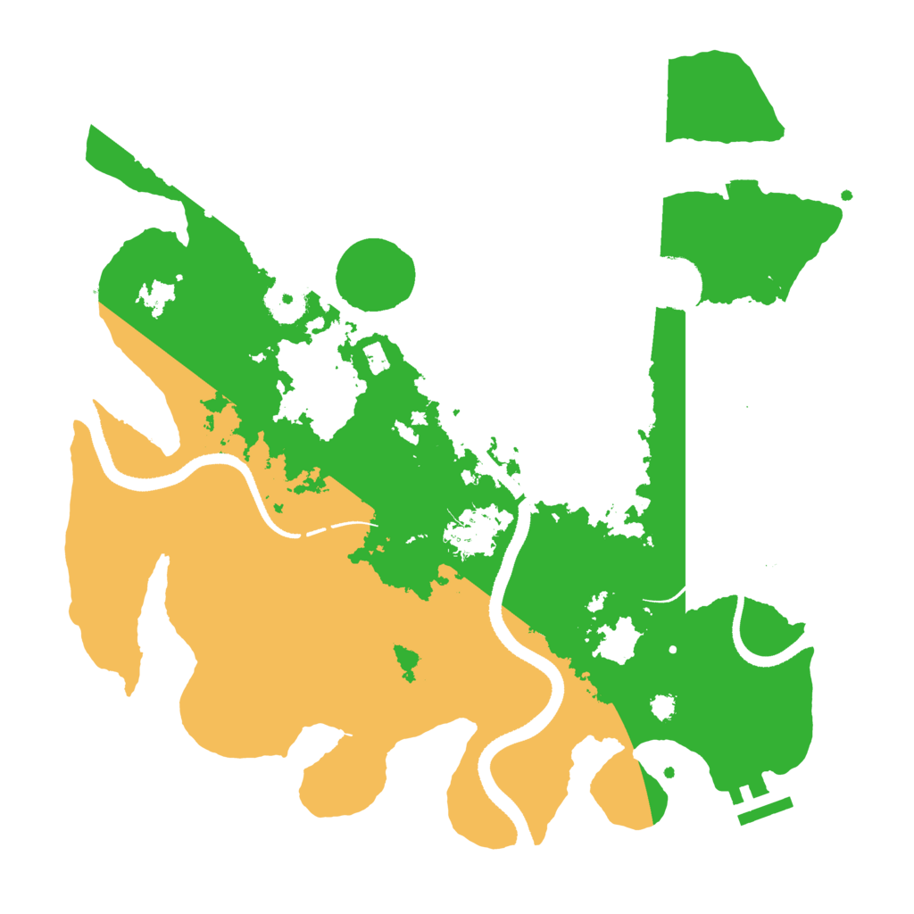 Biome Rust Map: Procedural Map, Size: 3300, Seed: 2080813853