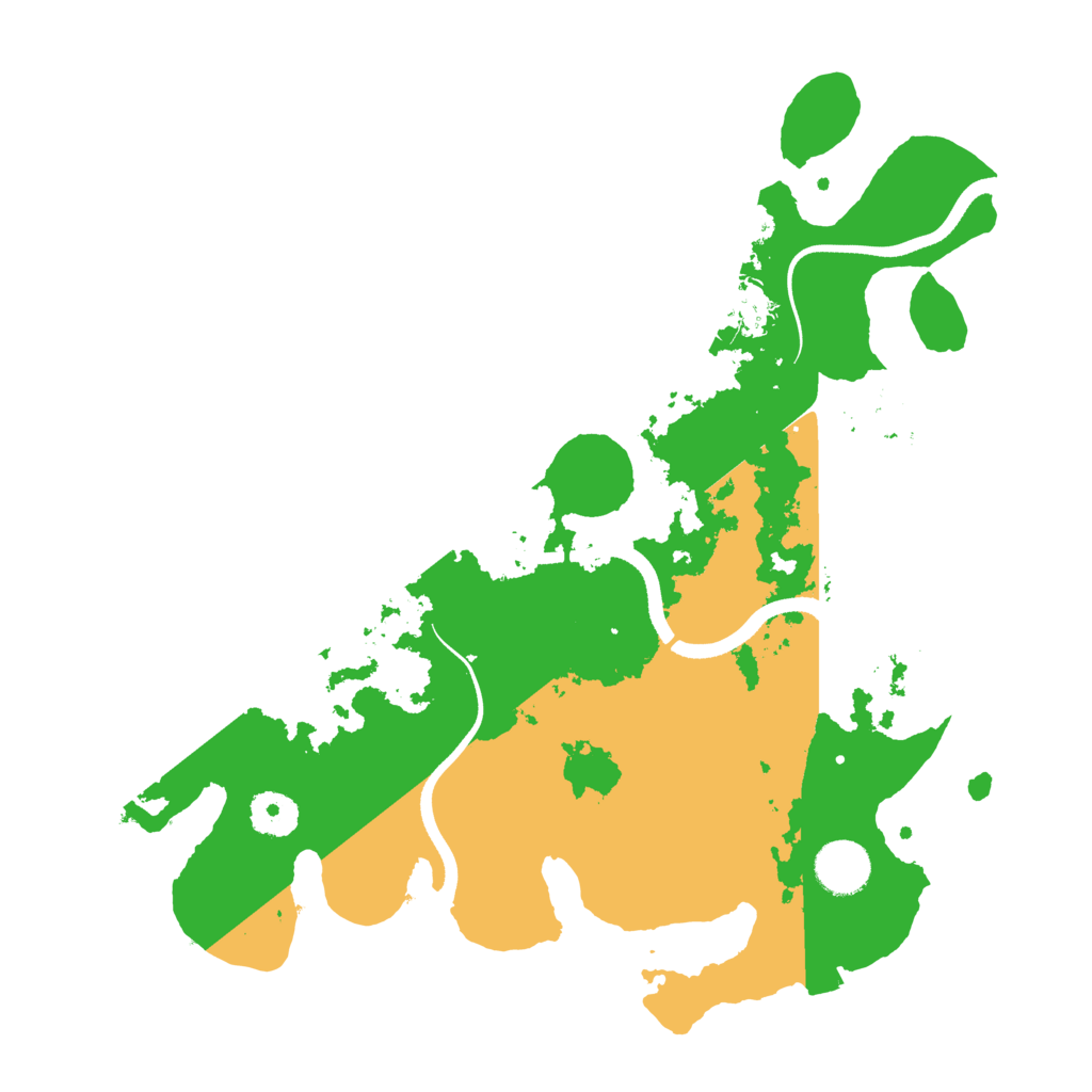 Biome Rust Map: Procedural Map, Size: 3500, Seed: 117967