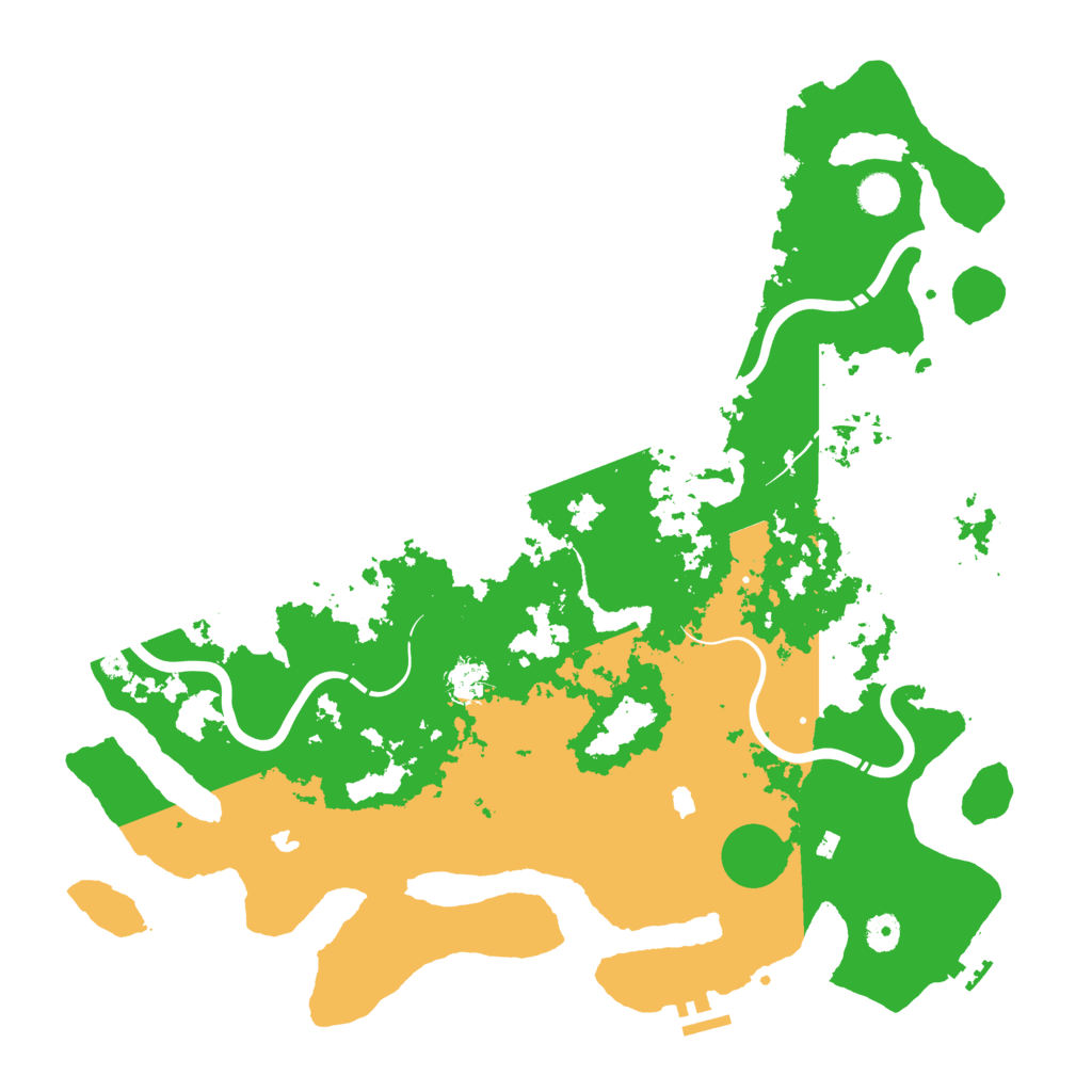 Biome Rust Map: Procedural Map, Size: 4500, Seed: 164093