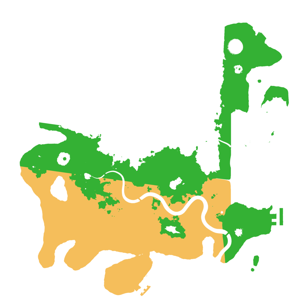 Biome Rust Map: Procedural Map, Size: 3600, Seed: 1299638271