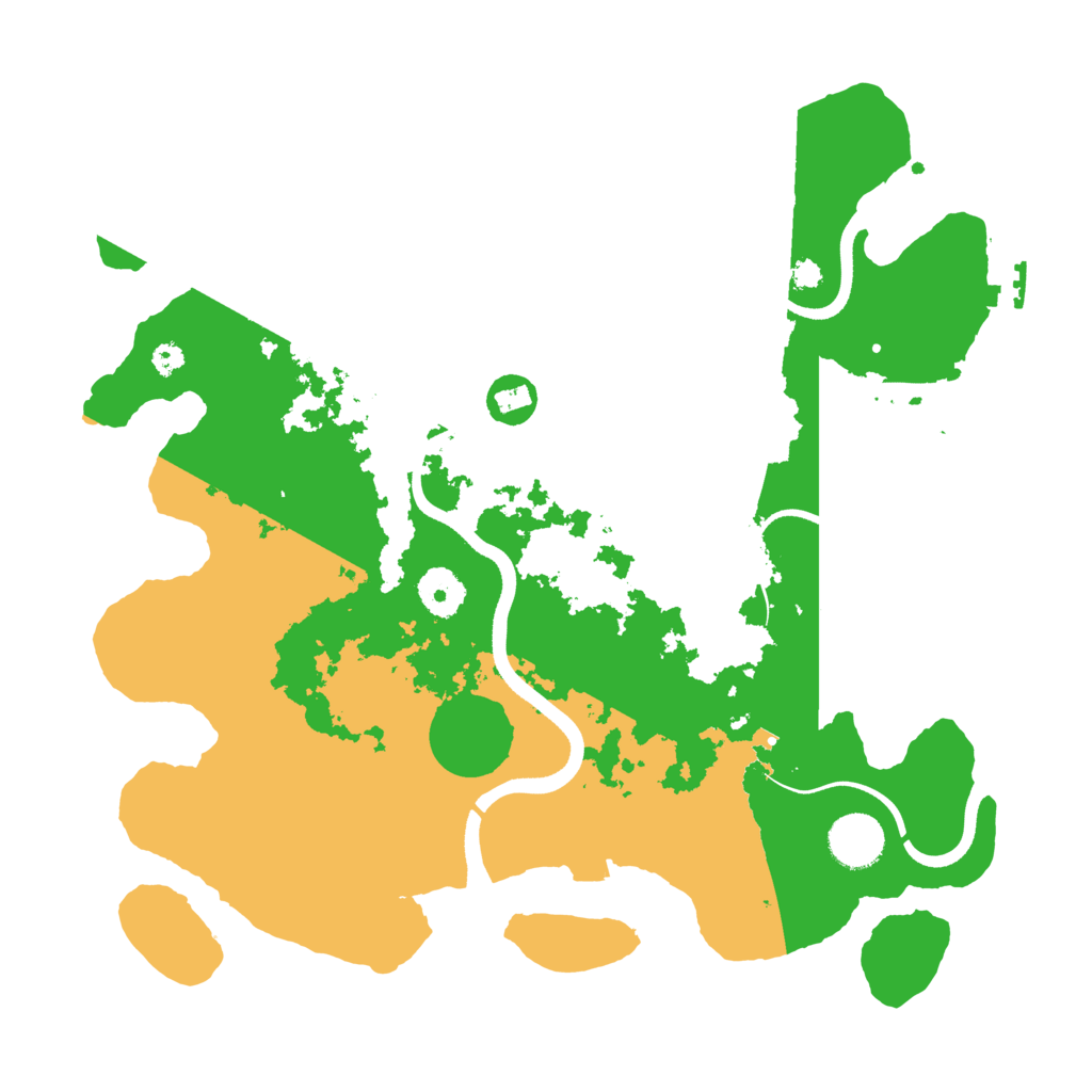 Biome Rust Map: Procedural Map, Size: 3500, Seed: 8927634