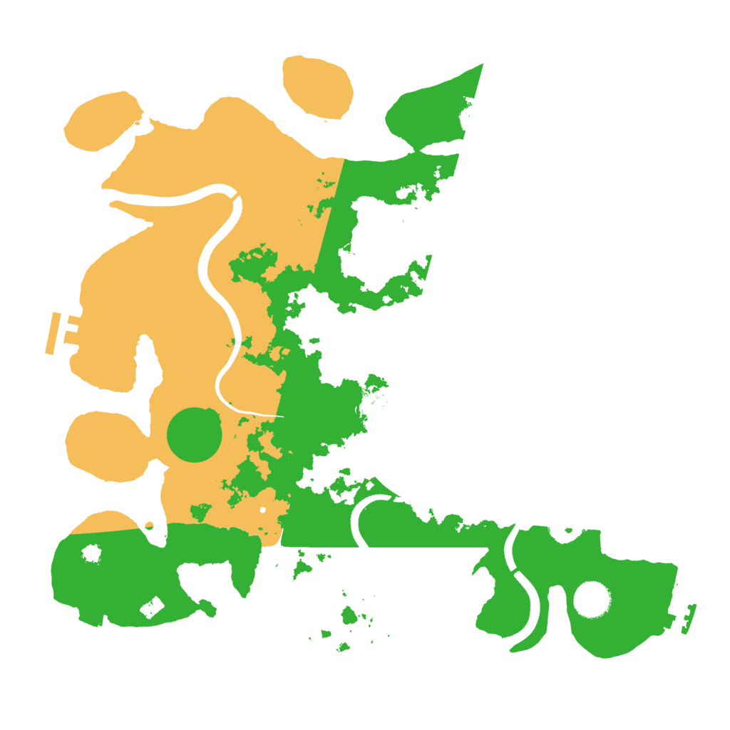 Biome Rust Map: Procedural Map, Size: 3500, Seed: 471375