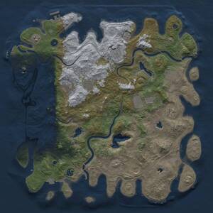 Thumbnail Rust Map: Procedural Map, Size: 4500, Seed: 158473920, 16 Monuments