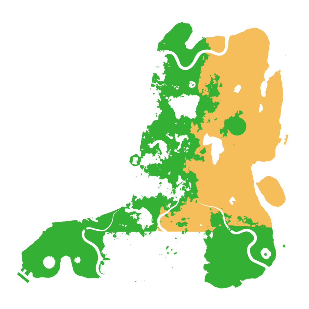 Biome Rust Map: Procedural Map, Size: 4500, Seed: 1810124034
