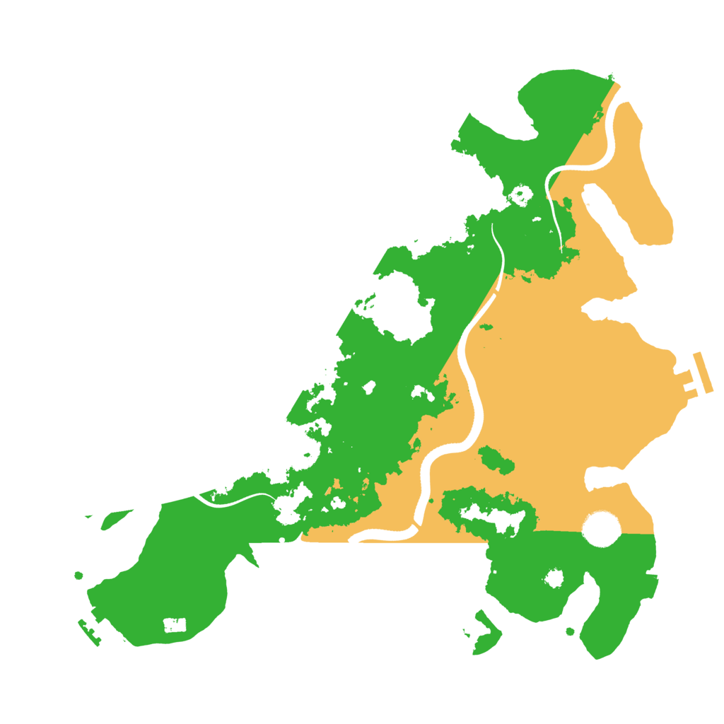 Biome Rust Map: Procedural Map, Size: 3500, Seed: 911643