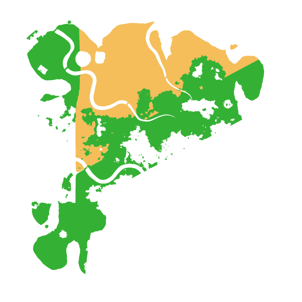 Biome Rust Map: Procedural Map, Size: 3500, Seed: 181435