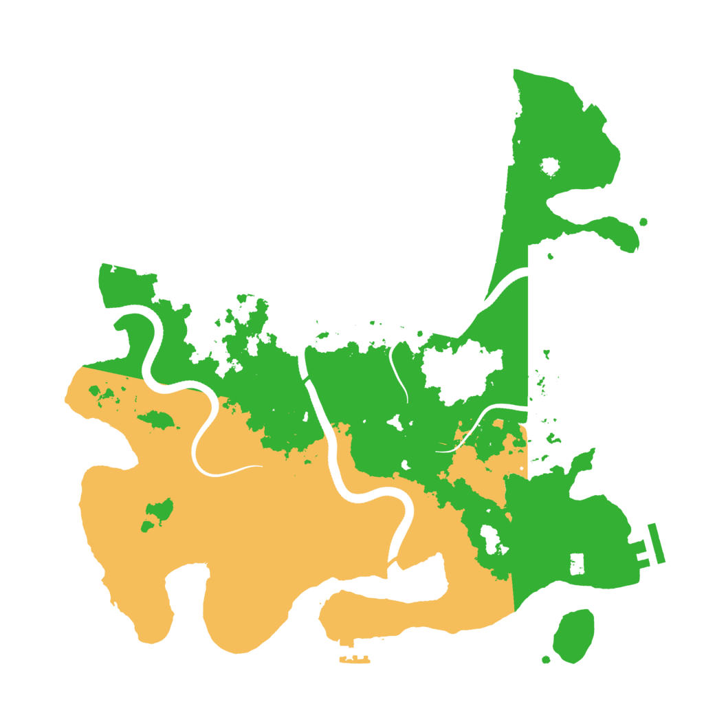 Biome Rust Map: Procedural Map, Size: 3500, Seed: 712608