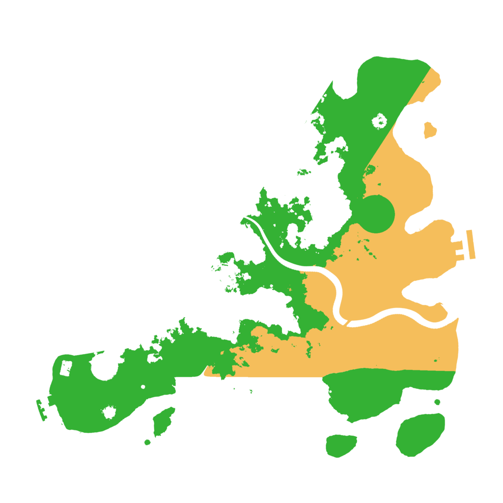 Biome Rust Map: Procedural Map, Size: 3500, Seed: 217175488
