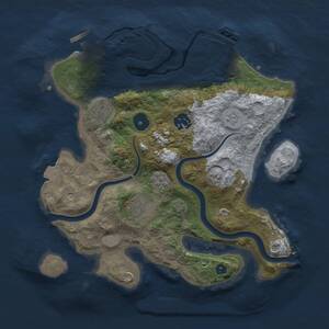Thumbnail Rust Map: Procedural Map, Size: 3000, Seed: 591937107, 10 Monuments