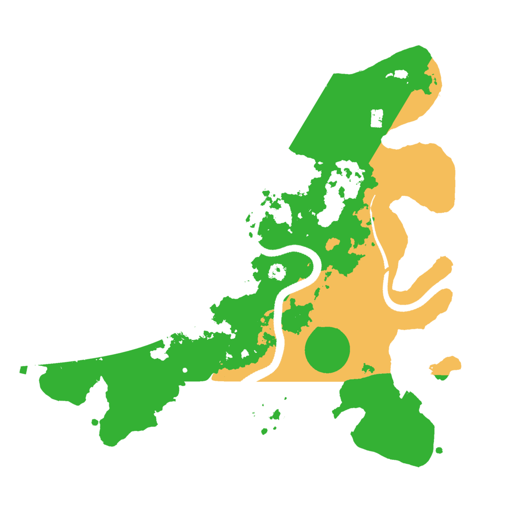 Biome Rust Map: Procedural Map, Size: 3000, Seed: 1423952312