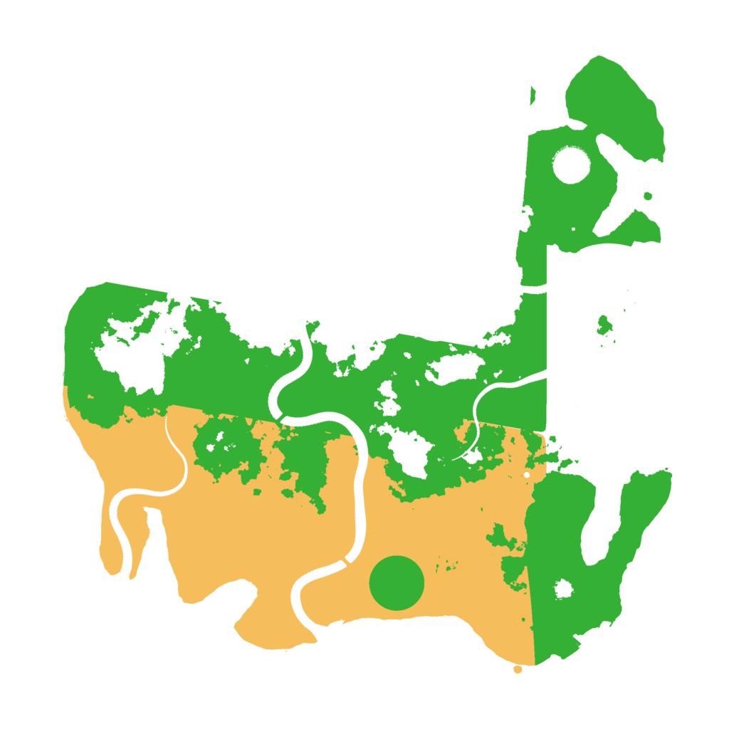 Biome Rust Map: Procedural Map, Size: 3500, Seed: 1391692891