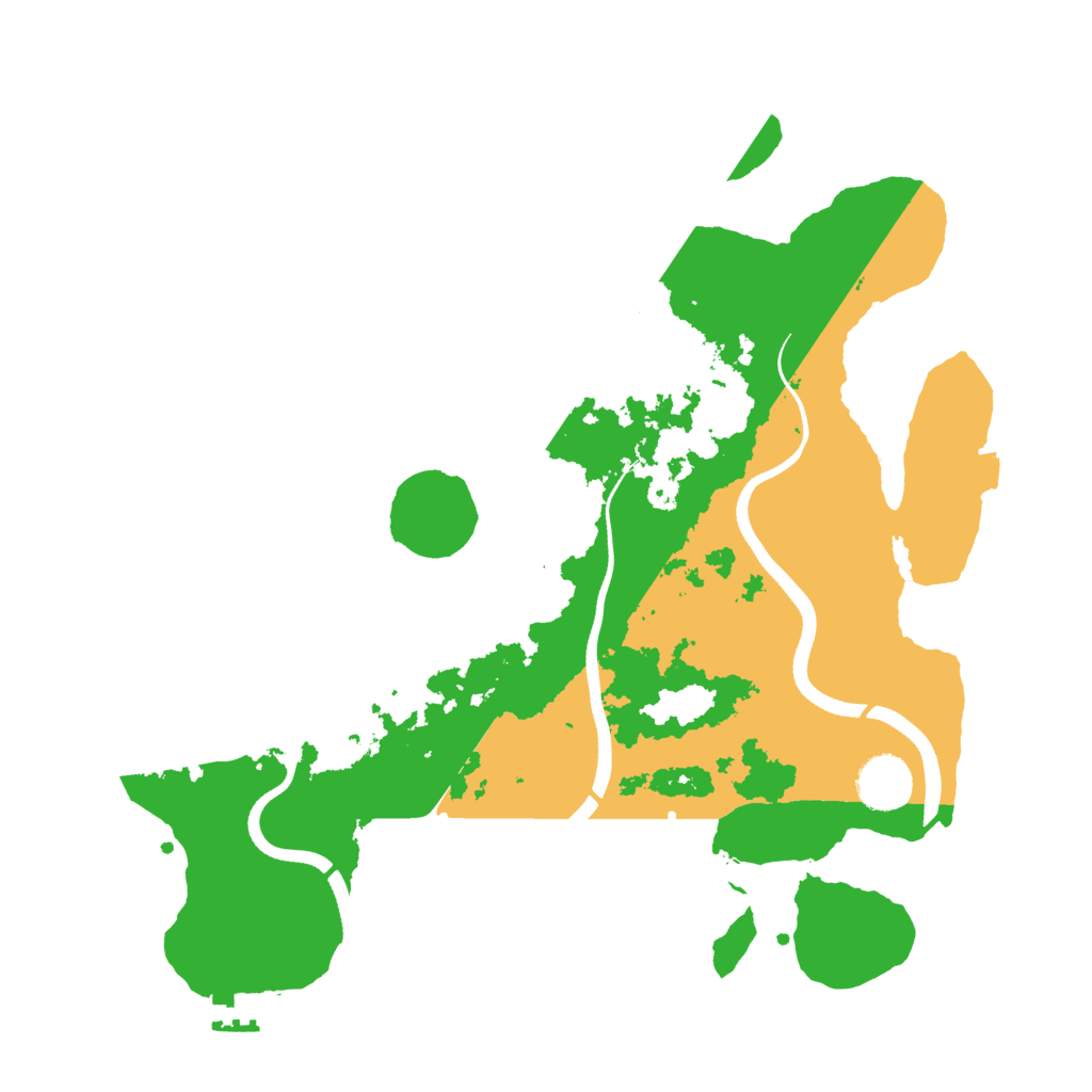 Biome Rust Map: Procedural Map, Size: 3500, Seed: 196377632