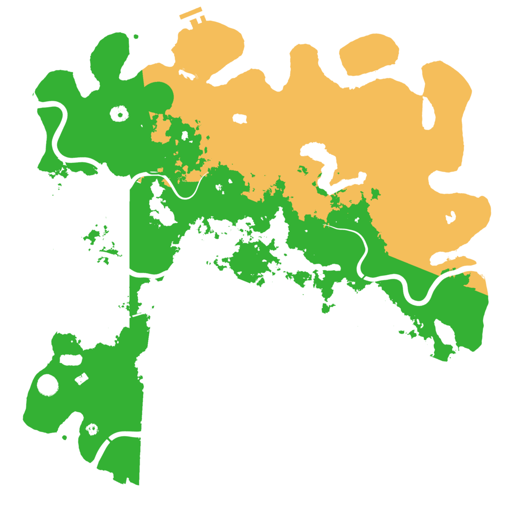 Biome Rust Map: Procedural Map, Size: 4500, Seed: 1087103551