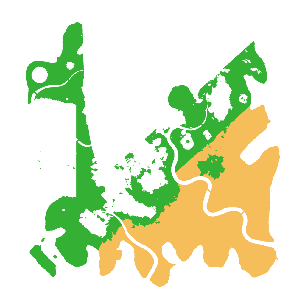 Biome Rust Map: Procedural Map, Size: 3500, Seed: 511558