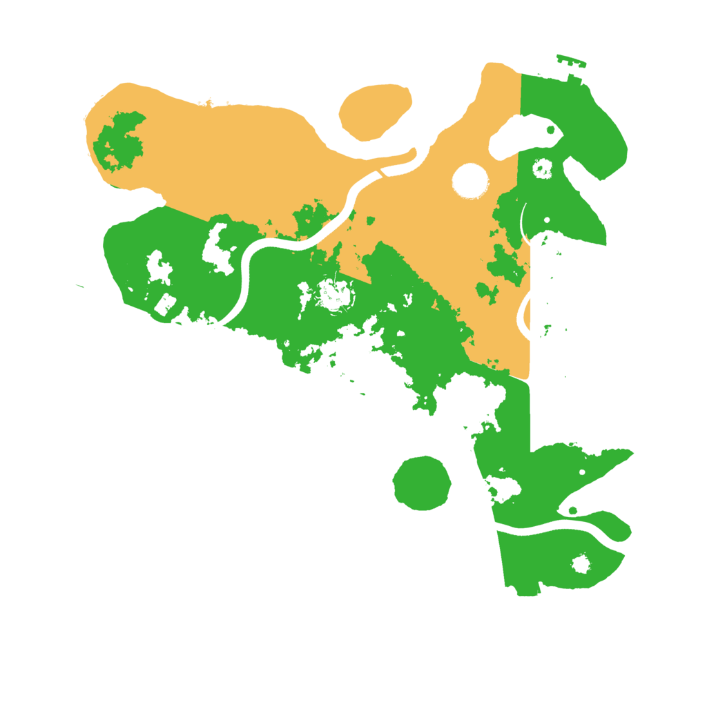 Biome Rust Map: Procedural Map, Size: 3500, Seed: 248356