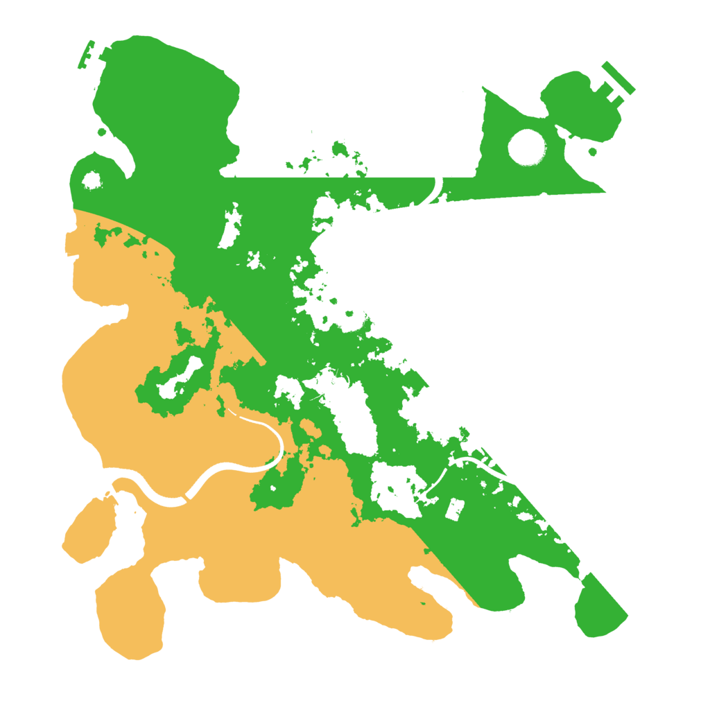 Biome Rust Map: Procedural Map, Size: 3500, Seed: 649841