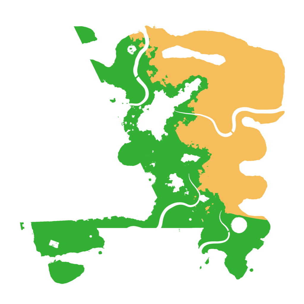 Biome Rust Map: Procedural Map, Size: 3500, Seed: 966787