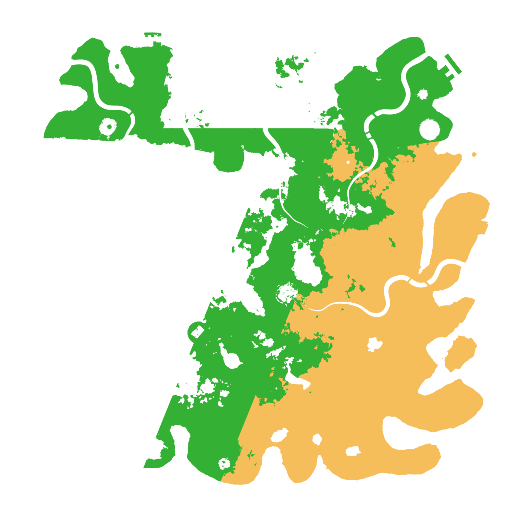 Biome Rust Map: Procedural Map, Size: 4500, Seed: 84923356