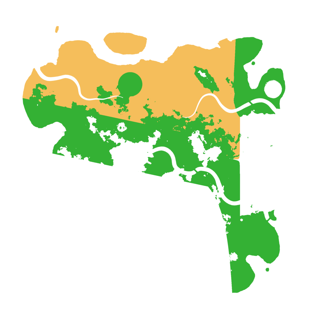 Biome Rust Map: Procedural Map, Size: 3500, Seed: 591732