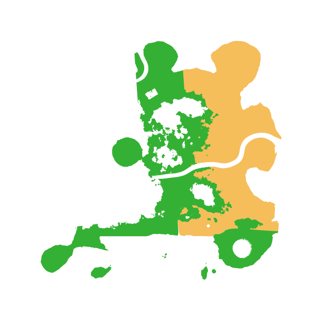 Biome Rust Map: Procedural Map, Size: 3000, Seed: 22225