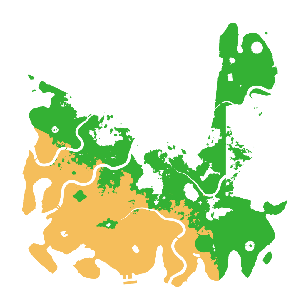 Biome Rust Map: Procedural Map, Size: 4500, Seed: 660447