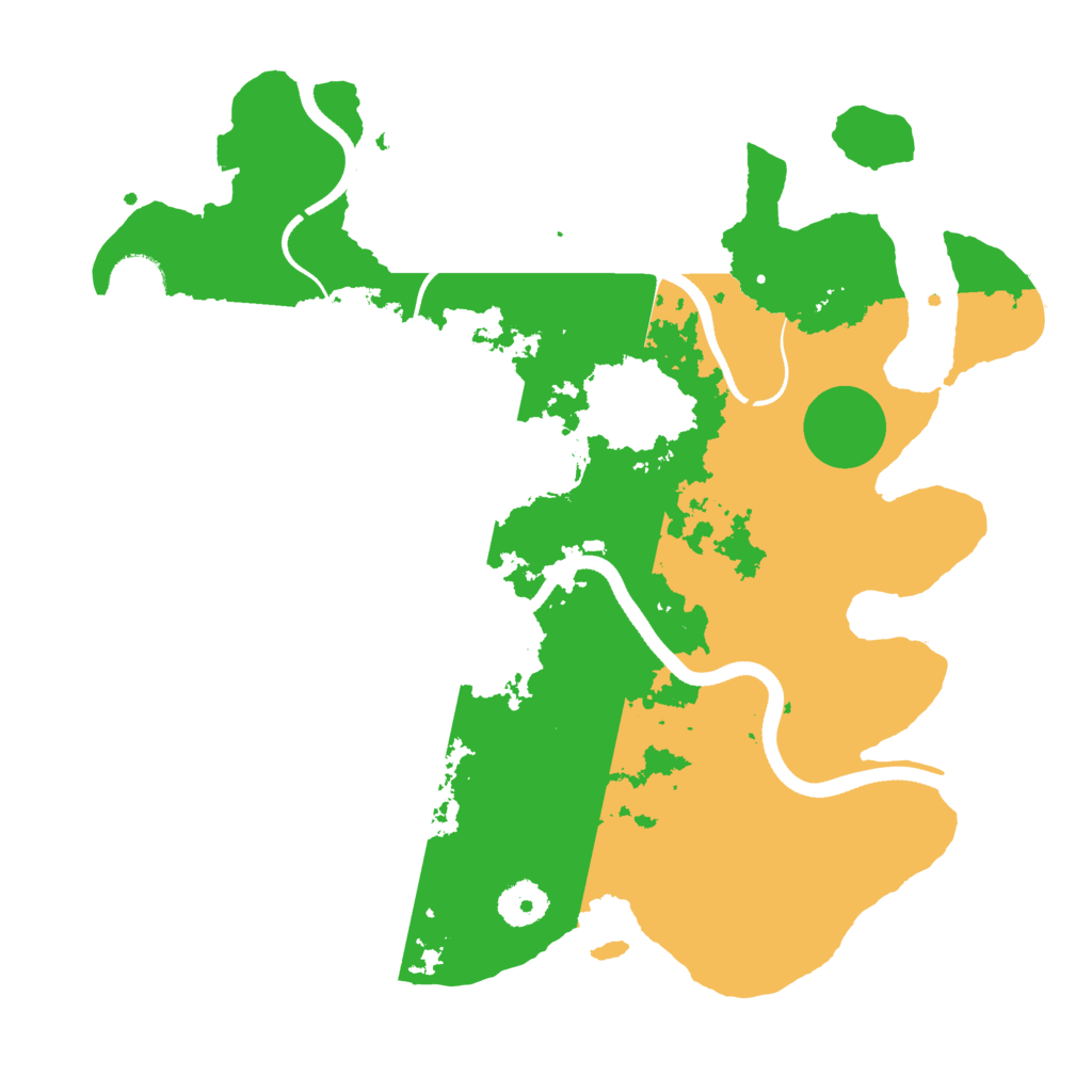 Biome Rust Map: Procedural Map, Size: 3500, Seed: 436564