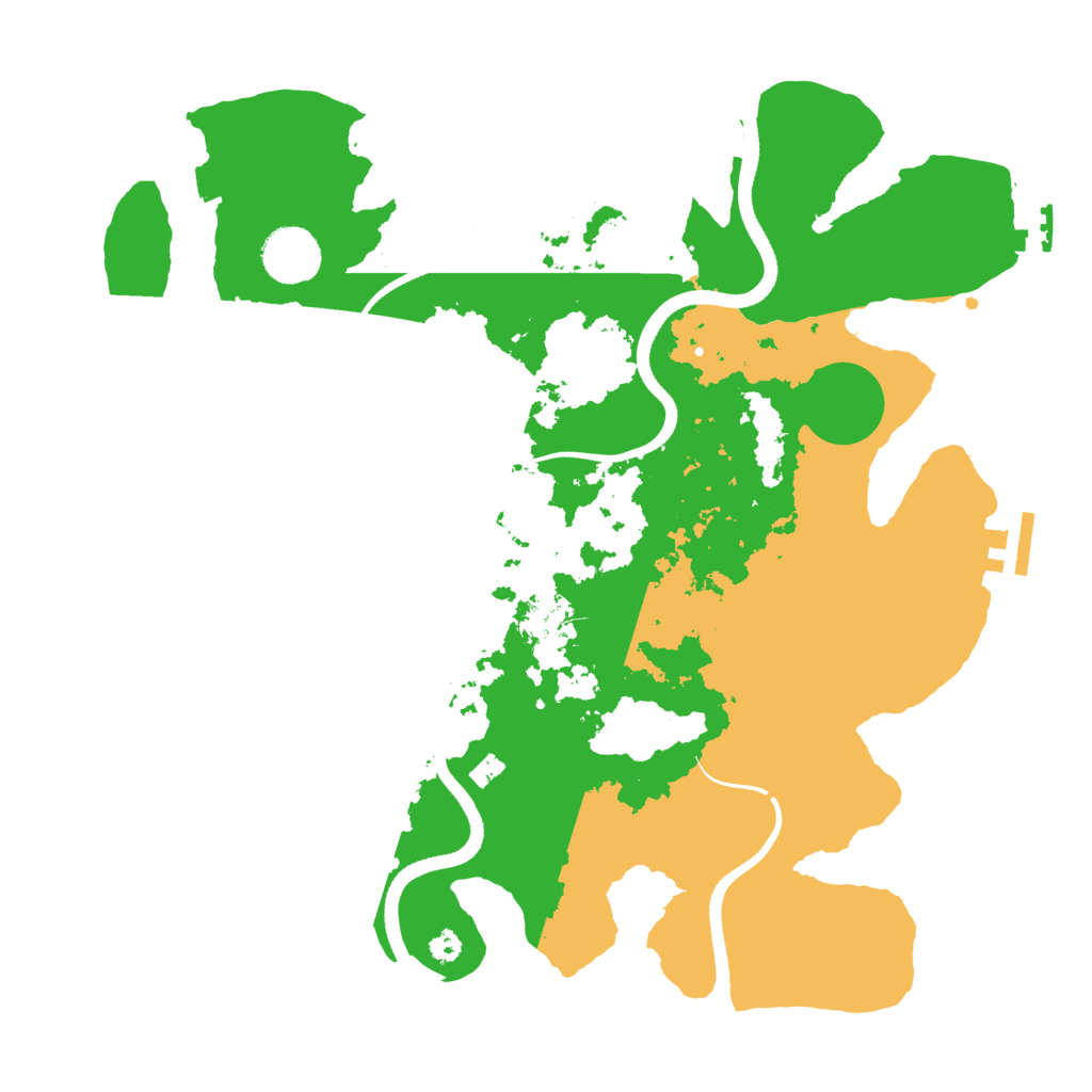 Biome Rust Map: Procedural Map, Size: 3500, Seed: 321413215