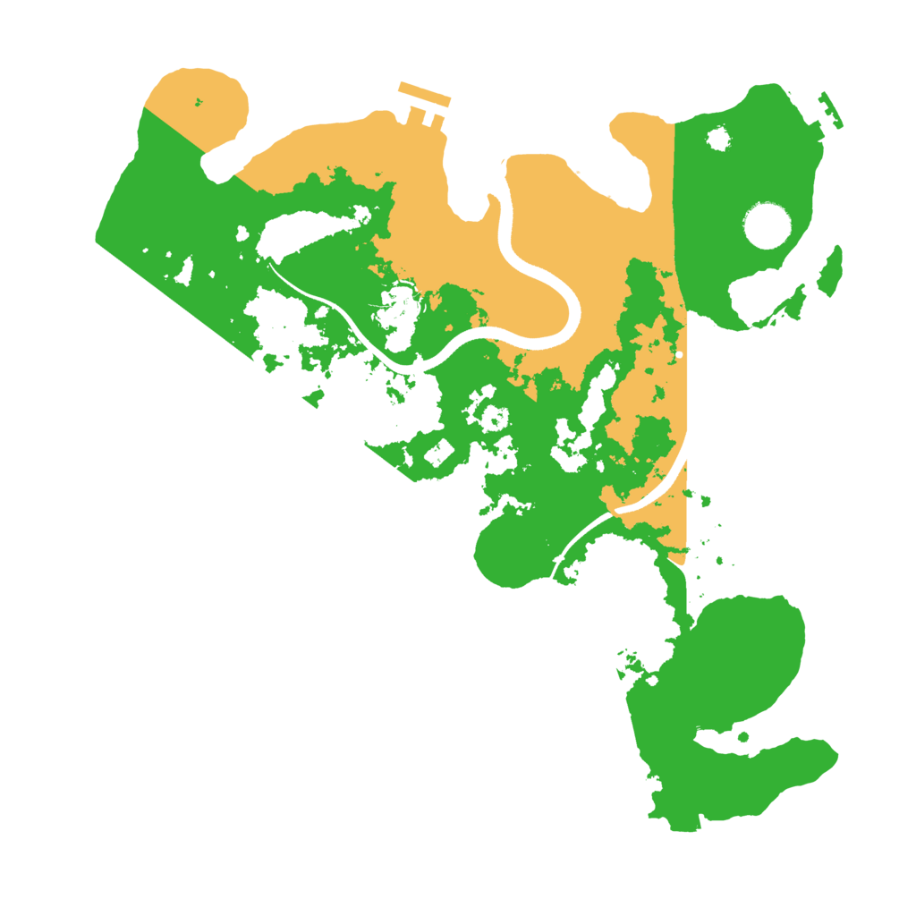 Biome Rust Map: Procedural Map, Size: 3500, Seed: 167579