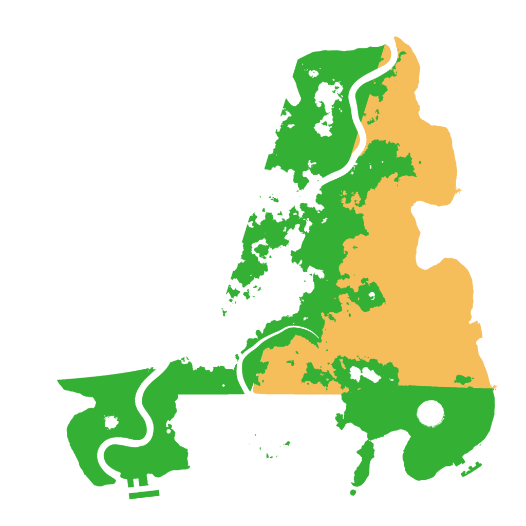 Biome Rust Map: Procedural Map, Size: 3500, Seed: 934682