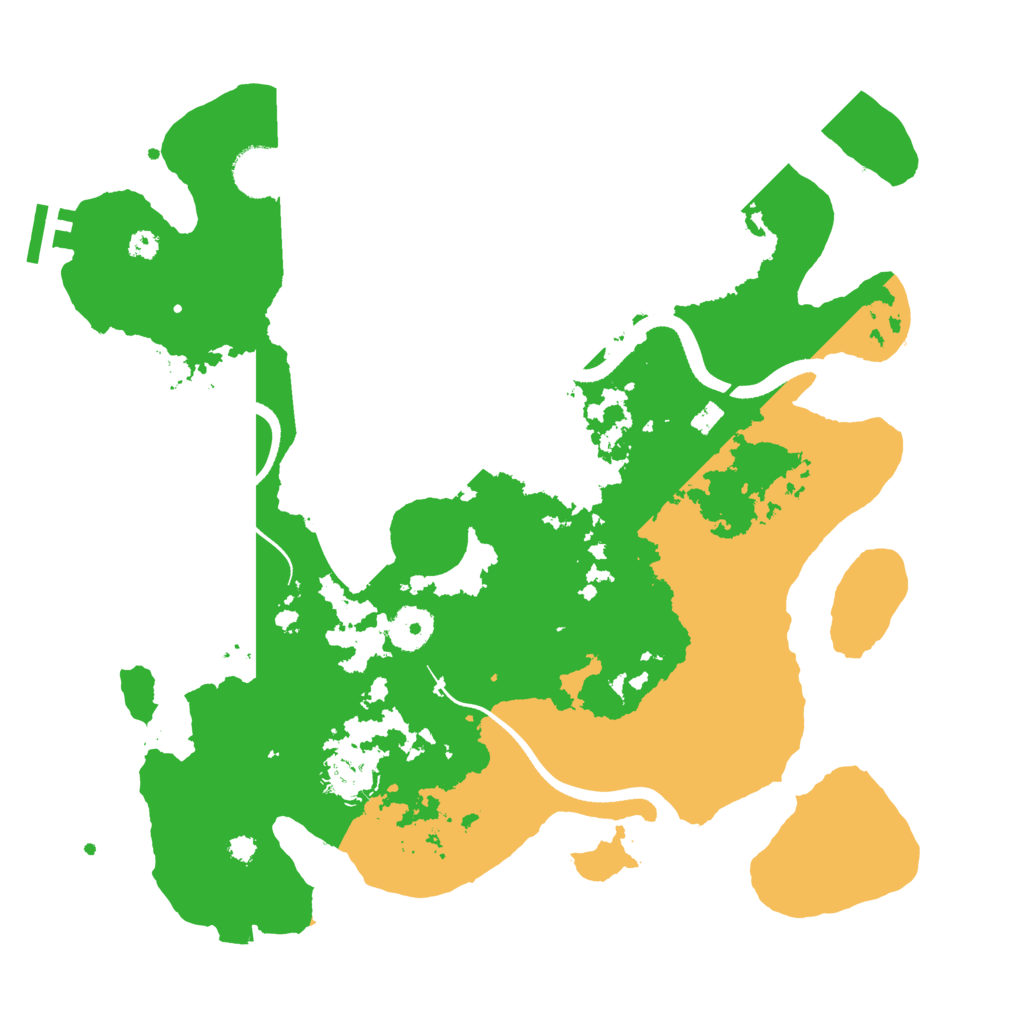 Biome Rust Map: Procedural Map, Size: 3500, Seed: 890910