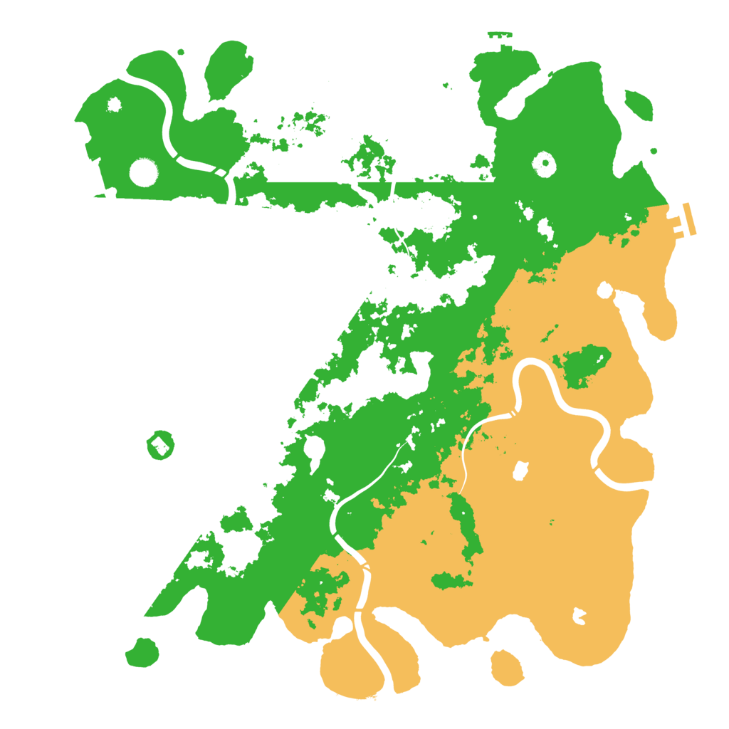Biome Rust Map: Procedural Map, Size: 4500, Seed: 325887