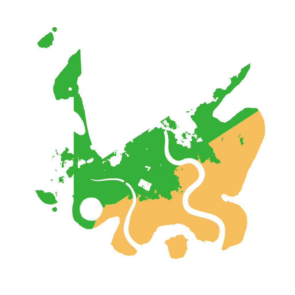 Biome Rust Map: Procedural Map, Size: 2500, Seed: 44335
