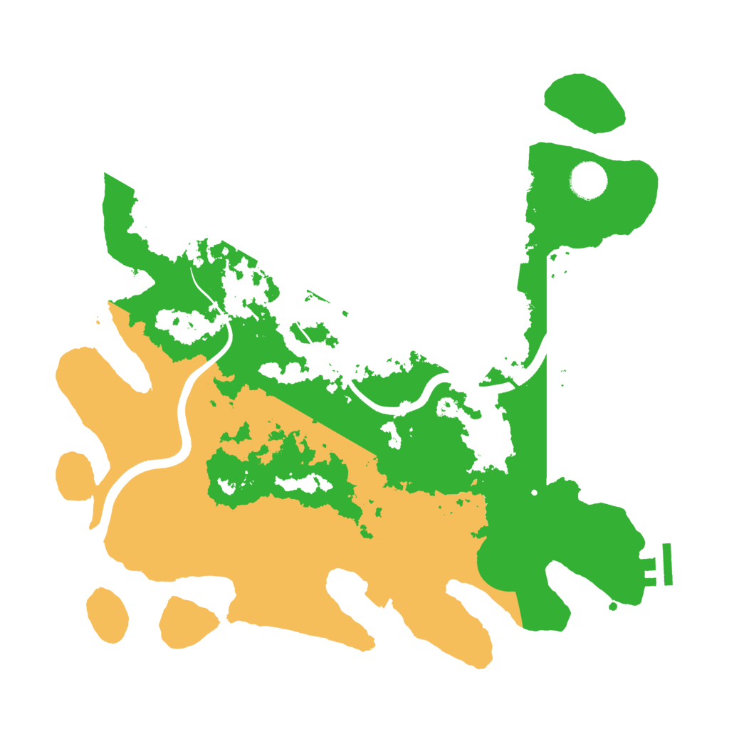 Biome Rust Map: Procedural Map, Size: 3500, Seed: 281074