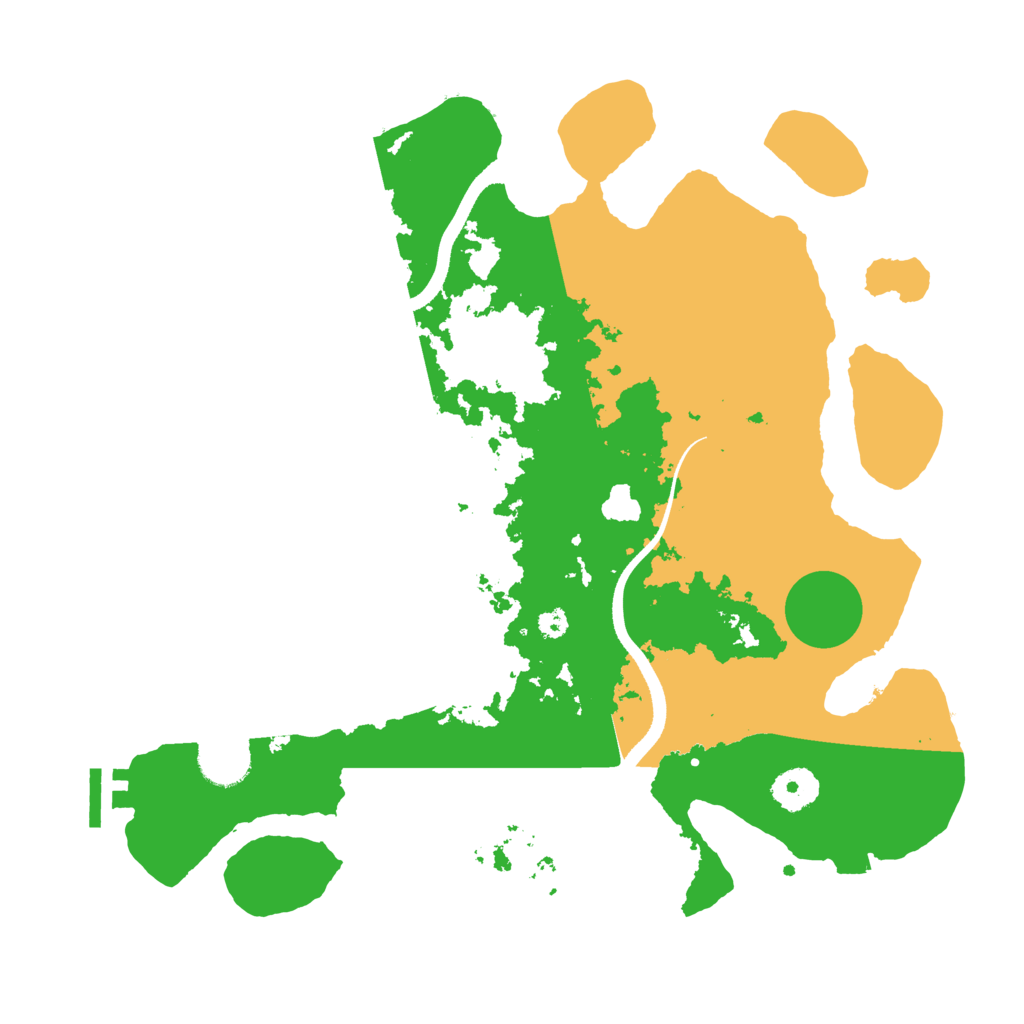 Biome Rust Map: Procedural Map, Size: 3500, Seed: 740519