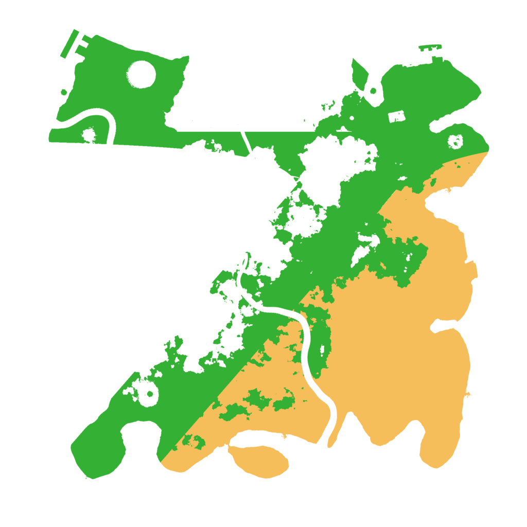 Biome Rust Map: Procedural Map, Size: 3500, Seed: 356573