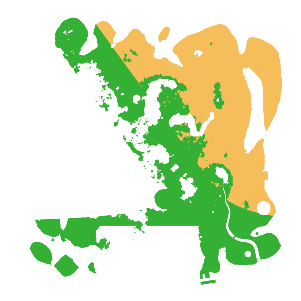 Biome Rust Map: Procedural Map, Size: 4000, Seed: 588458