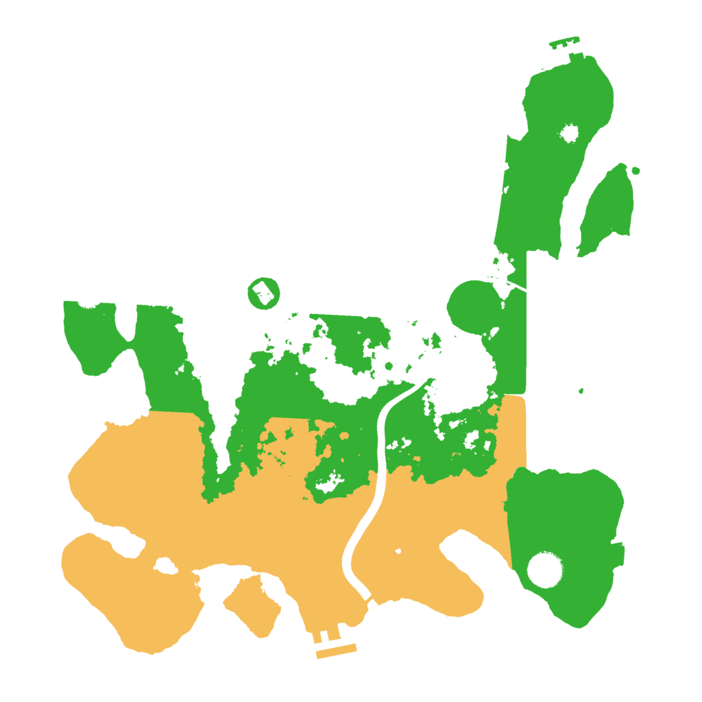 Biome Rust Map: Procedural Map, Size: 3500, Seed: 477764
