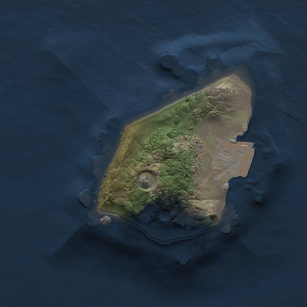 Rust Map: Procedural Map, Size: 1009, Seed: 780701653, 1 Monuments