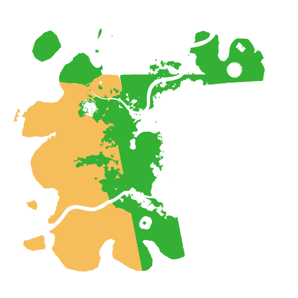 Biome Rust Map: Procedural Map, Size: 3500, Seed: 398213