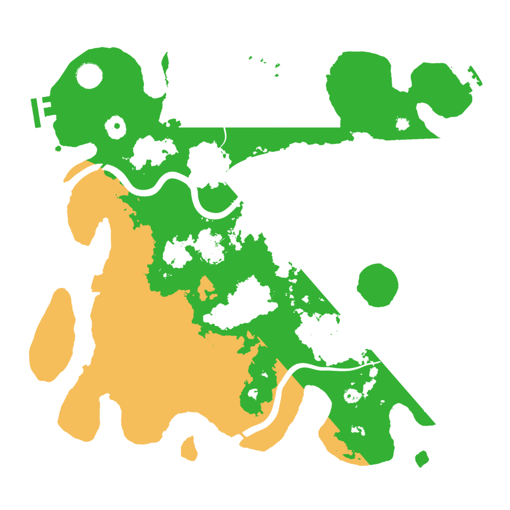Biome Rust Map: Procedural Map, Size: 3500, Seed: 471297
