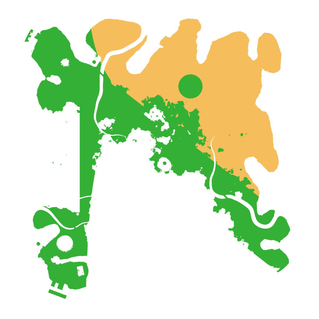 Biome Rust Map: Procedural Map, Size: 3500, Seed: 455562