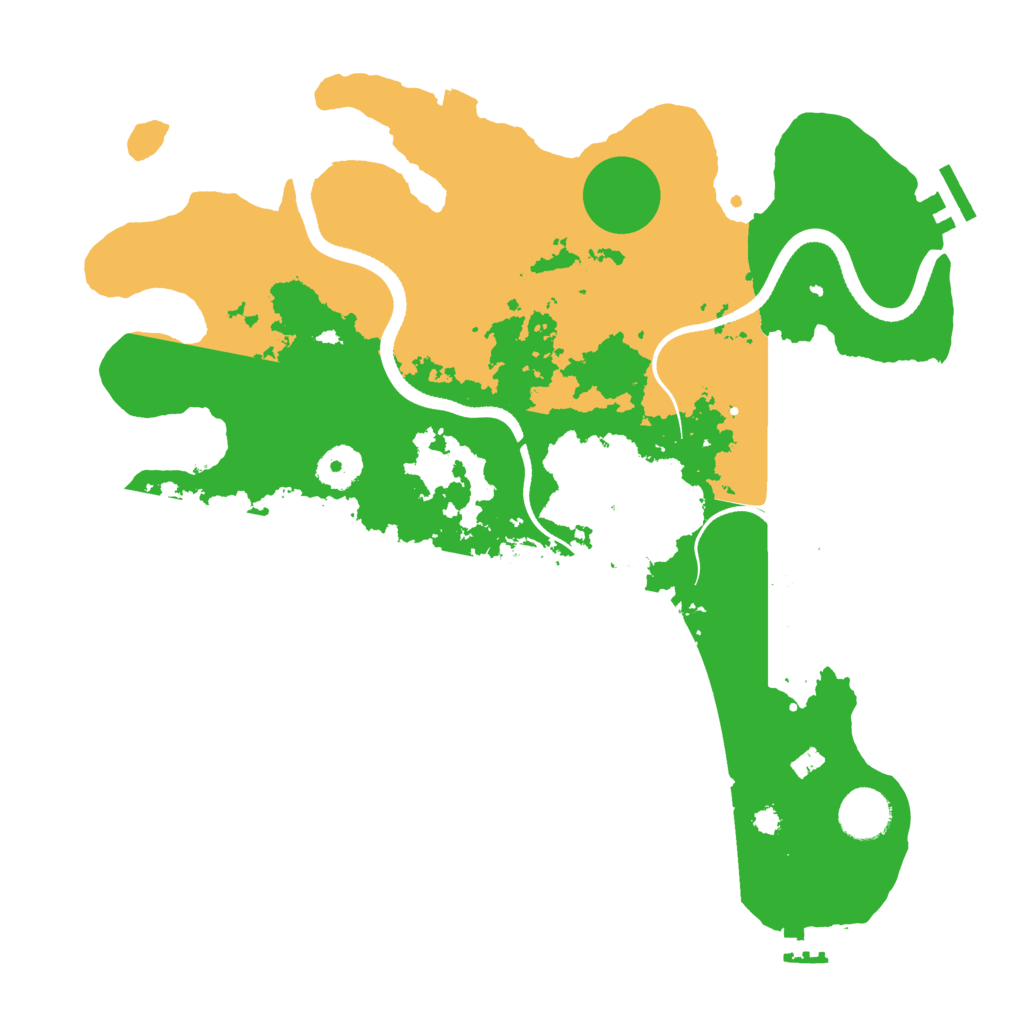 Biome Rust Map: Procedural Map, Size: 3500, Seed: 468607
