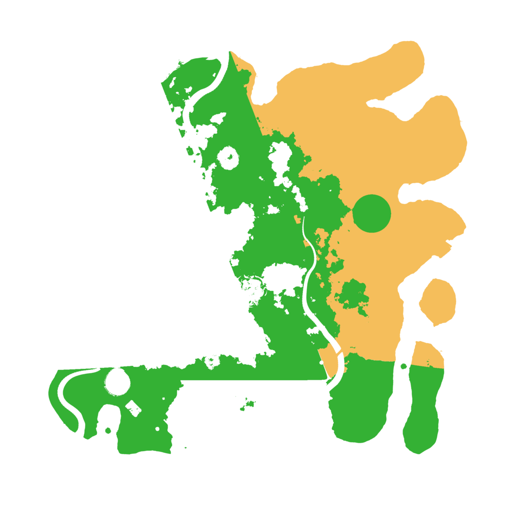 Biome Rust Map: Procedural Map, Size: 3500, Seed: 302589